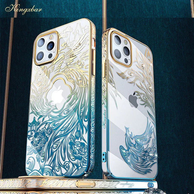 iPhone 13 Pro Max Kingxbar Nirvana Series Case - Clear - Tashqila iPhone 13 Pro Max Kingxbar Nirvana Series Case - Clear - Tashqila